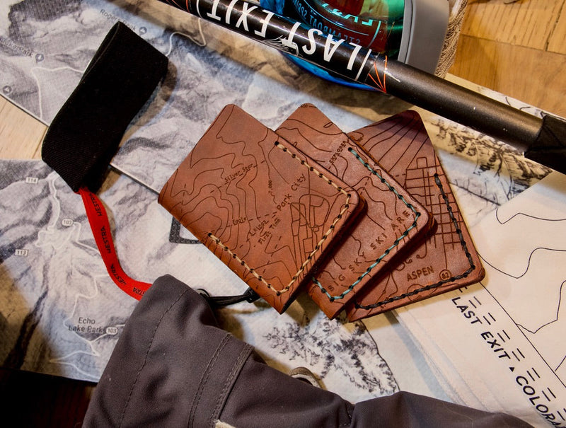 Animas Wallet: Ski Area Edition - Nut Brown