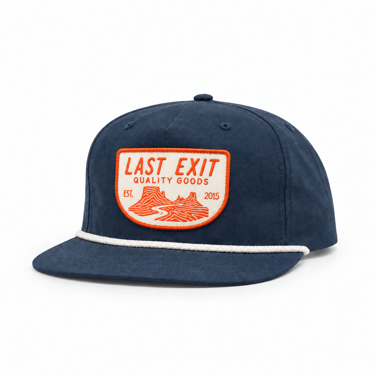 Close-up of the original Last Exit canyon artwork patch