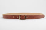 1" Dolores Belt - Center Bar Buckle, English Tan