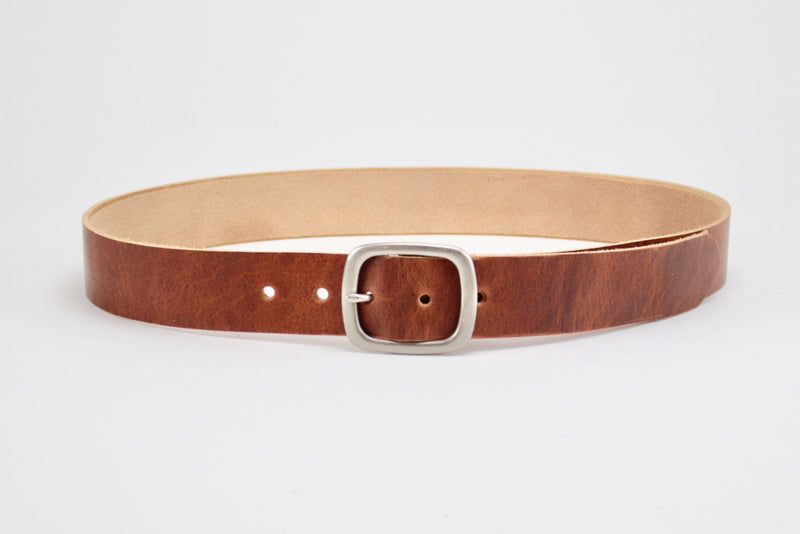 1-1/2" Gunnison Belt - Center Bar Buckle, English Tan