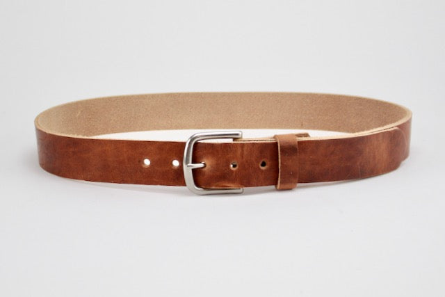 1-1/2" Gunnison Belt - Heel Bar Buckle, English Tan